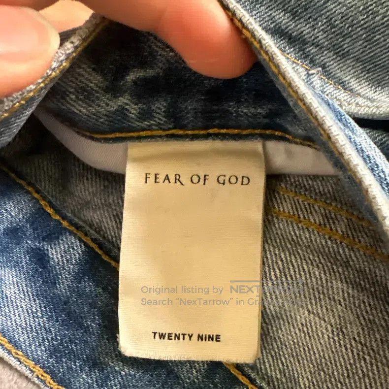 Fear of God Fear of God Blue water ripple jeans Size US 29 - 5 Thumbnail