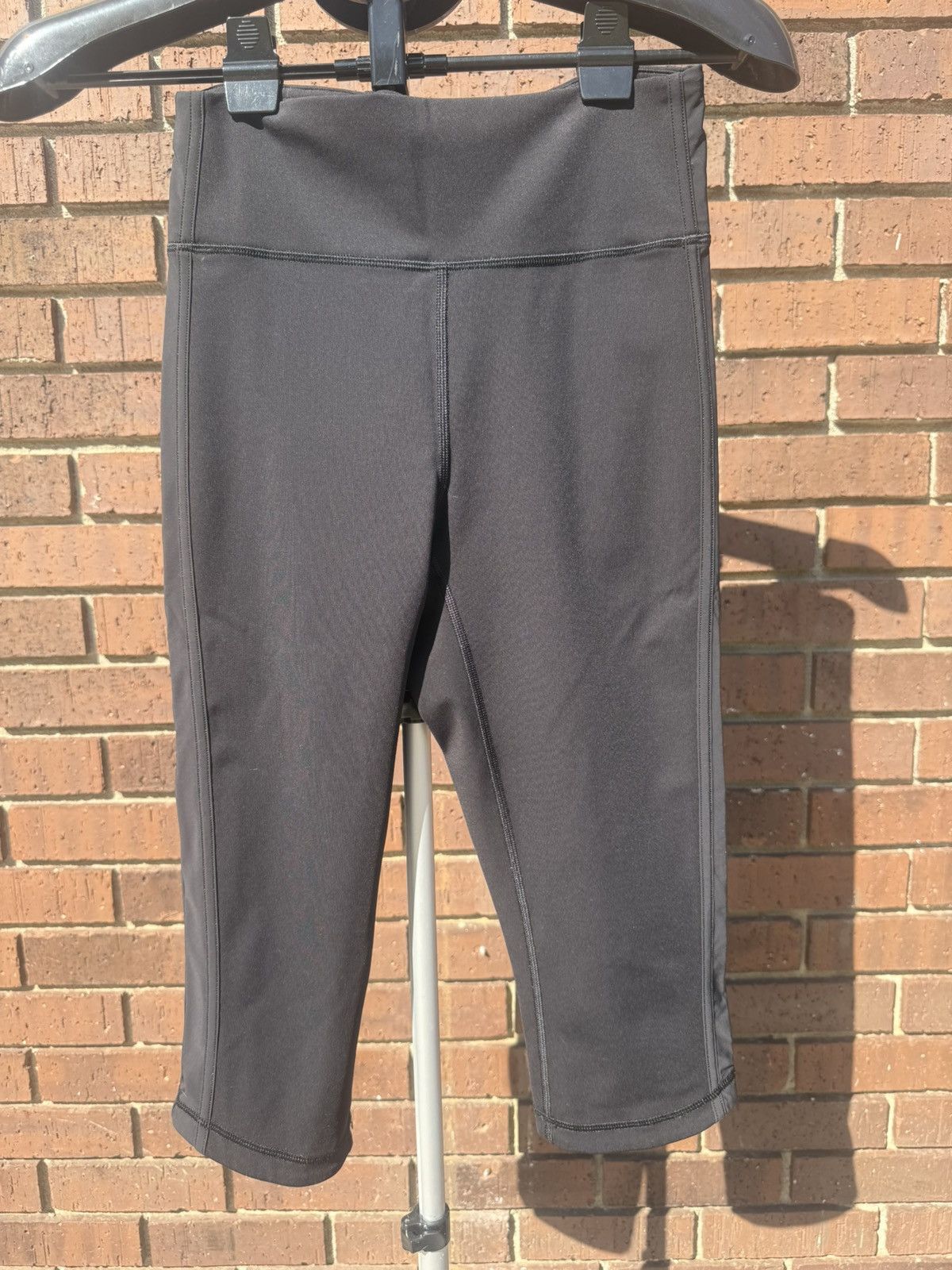 Lululemon Lululemon Align High-Rise Cropped Leggings Black LW6AD8S Size 28" / US 6 / IT 42 - 2 Thumbnail