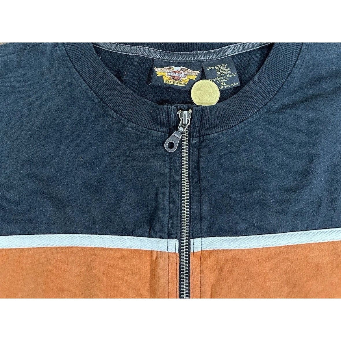Harley Davidson Vintage Harley Davidson Quarter Zip Long Sleeve Biker USA Y2 Size US XL / EU 56 / 4 - 2 Thumbnail