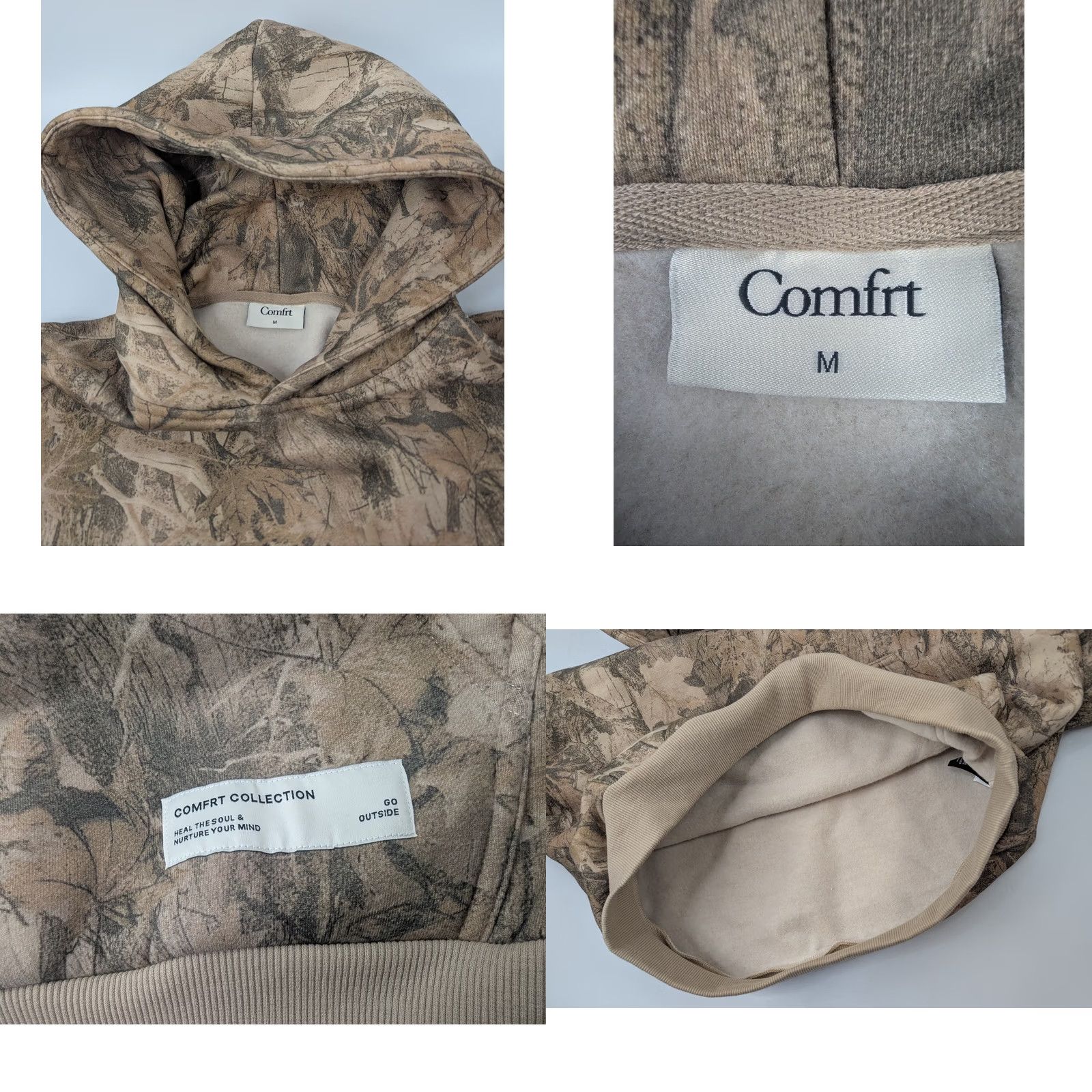 Vintage Comfrt Collection Camouflage Hoodie Size Medium Unisex Adults Long Sleeve Pullover Sweatshirt Oversized Hooded Fleece Cotton Size US M / EU 48-50 / 2 - 8 Thumbnail