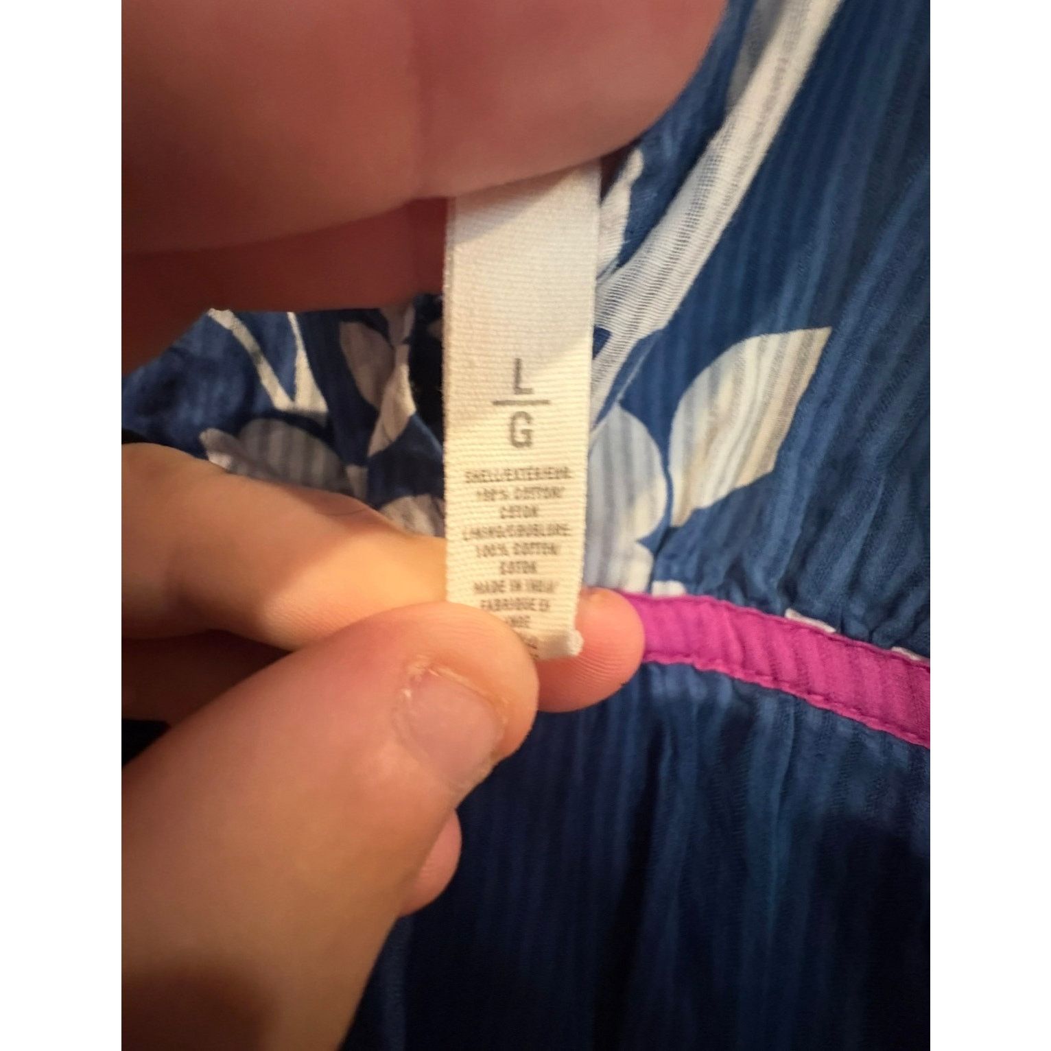 Aeropostale Aéropostale Women’s Dress Large L 12-14 Blue Floral Sun Size L / US 10 / IT 46 - 5 Thumbnail