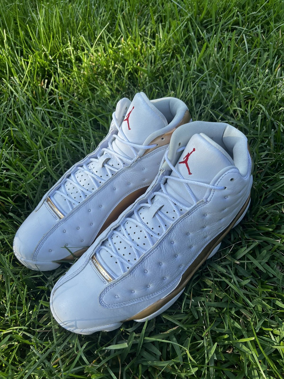 Jordan Brand CLEAN Air Jordan 13 size 12 Mens DMP Gold shoes Size US 12 / EU 45 - 3 Thumbnail