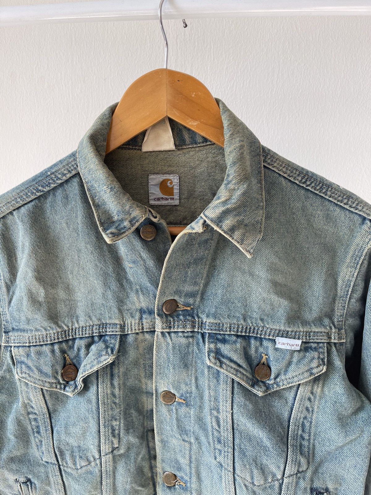 Carhartt × Vintage 1889-1989 100year Carhartt Denim Jacket Size US S / EU 44-46 / 1 - 8 Thumbnail