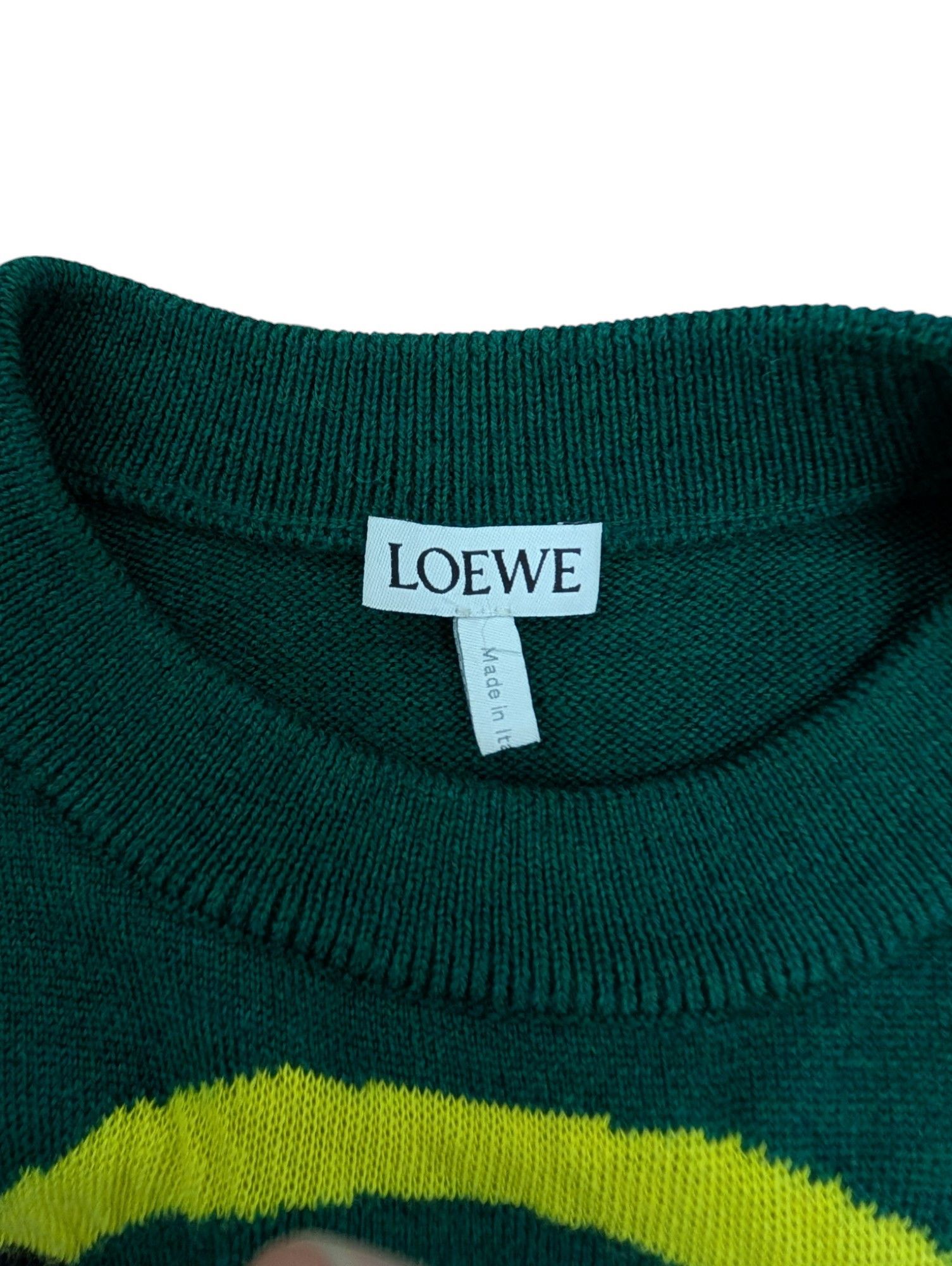 Loewe Green 'Love Loewe' Pullover Size S / US 4 / IT 40 - 5 Thumbnail