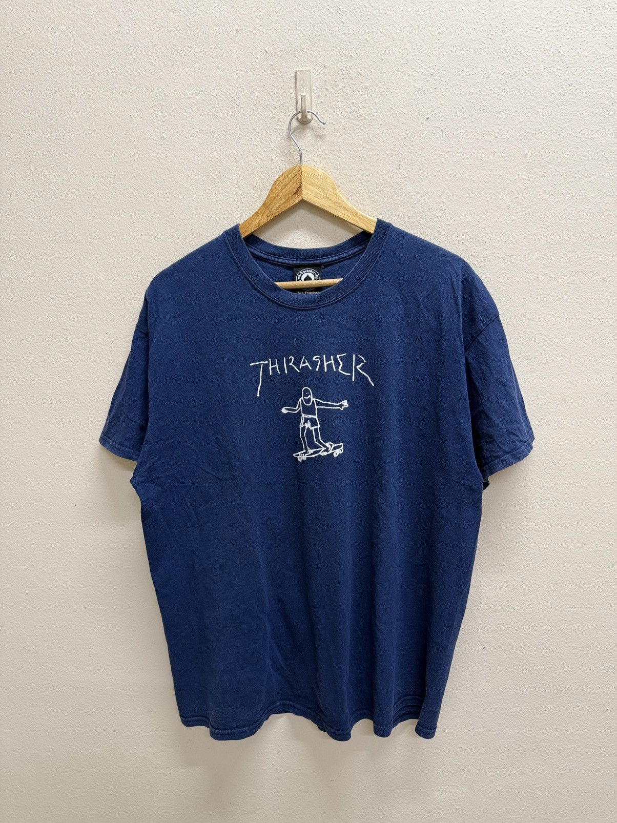 Thrasher × Vintage Vintage Y2K Trasher Skateboard San Fracisco Tshirt Size US L / EU 52-54 / 3 - 12 Thumbnail