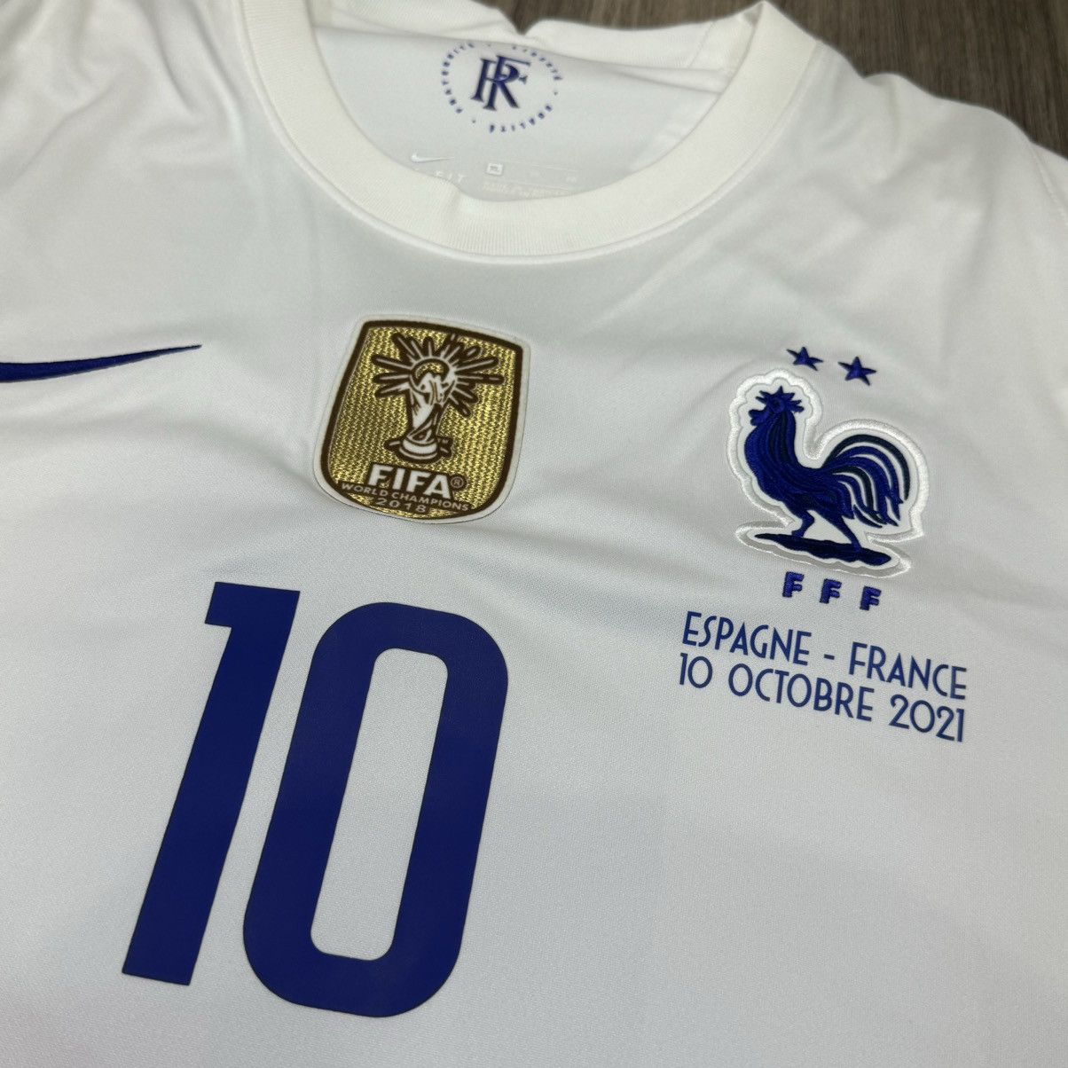 Nike France 20/21 away shirt #10 Mbappe (bnwt) Size US XL / EU 56 / 4 - 3 Thumbnail