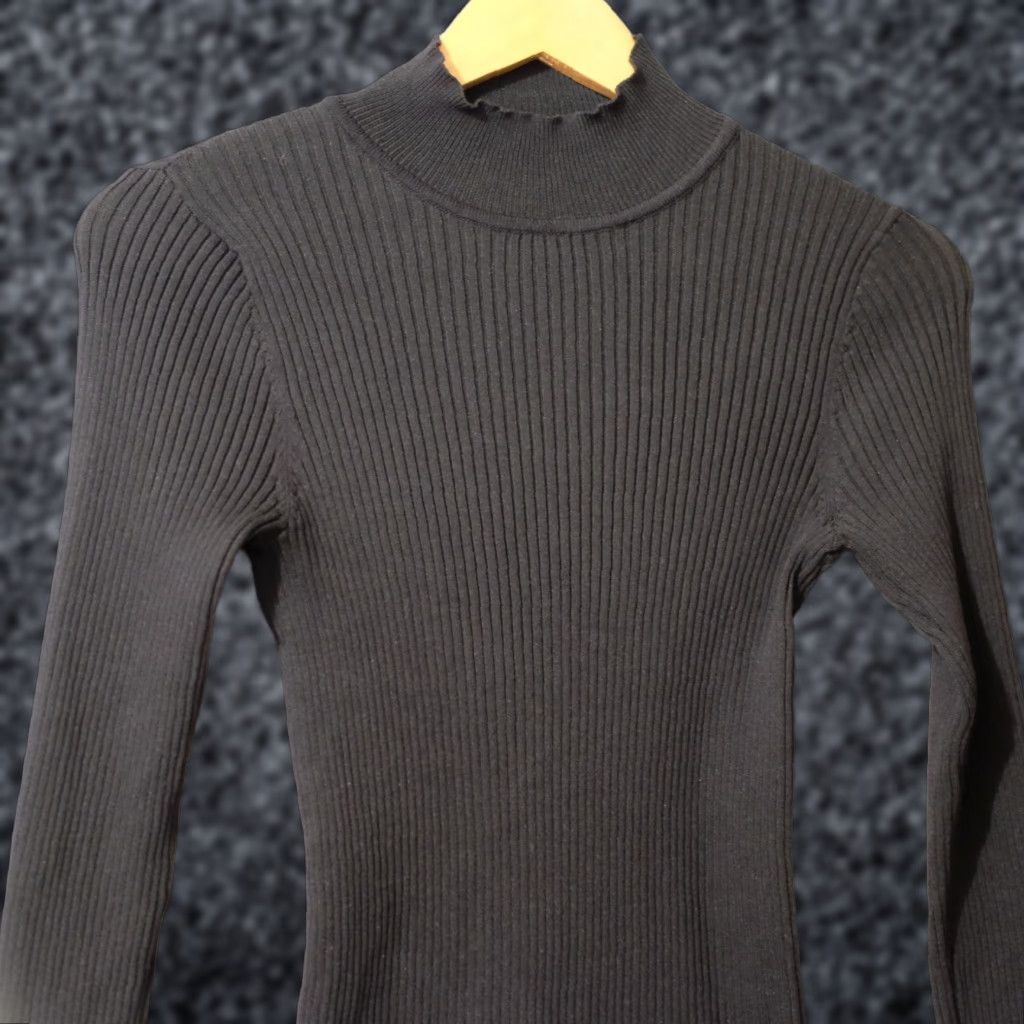 Vintage Nwot! White Birch Black Sweater Pullover Mock Neck Long Sleeve Women's S #A1-80 Size S / US 4 / IT 40 - 1 Thumbnail