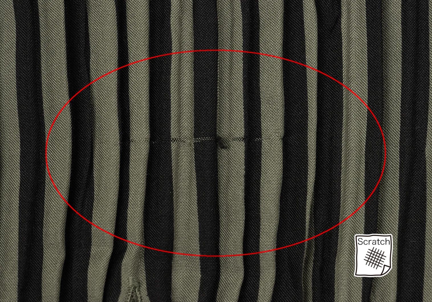 Issey Miyake Pleated Stripe Band Collar Shirt in Black Khaki M Size US M / EU 48-50 / 2 - 13 Thumbnail