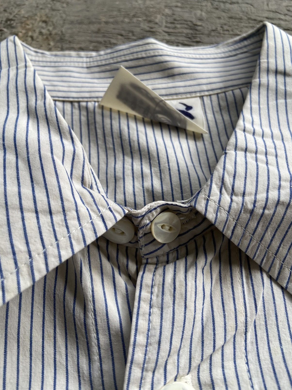 Hai Sporting Gear 1990s Hai Sporting Gear - Stripe Double Pocket Long Shirt Size US XL / EU 56 / 4 - 5 Thumbnail