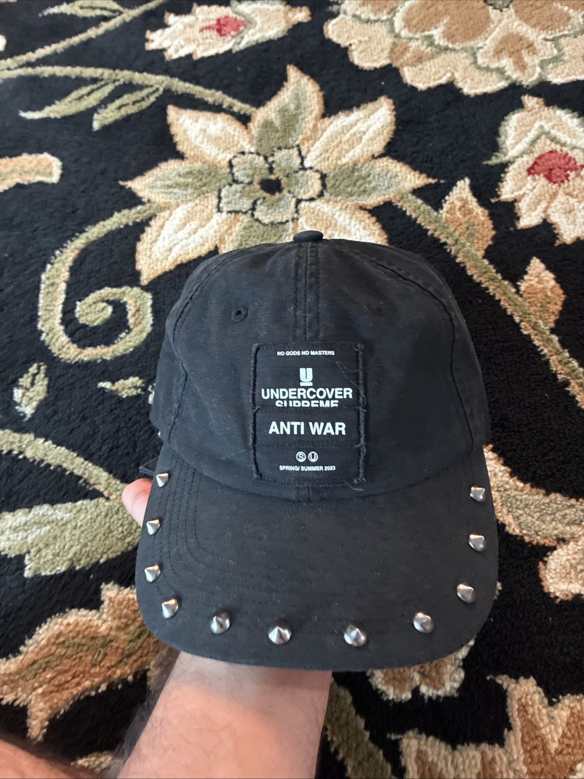Supreme × Undercover Supreme Undercover Anti War Studded Metal Hat