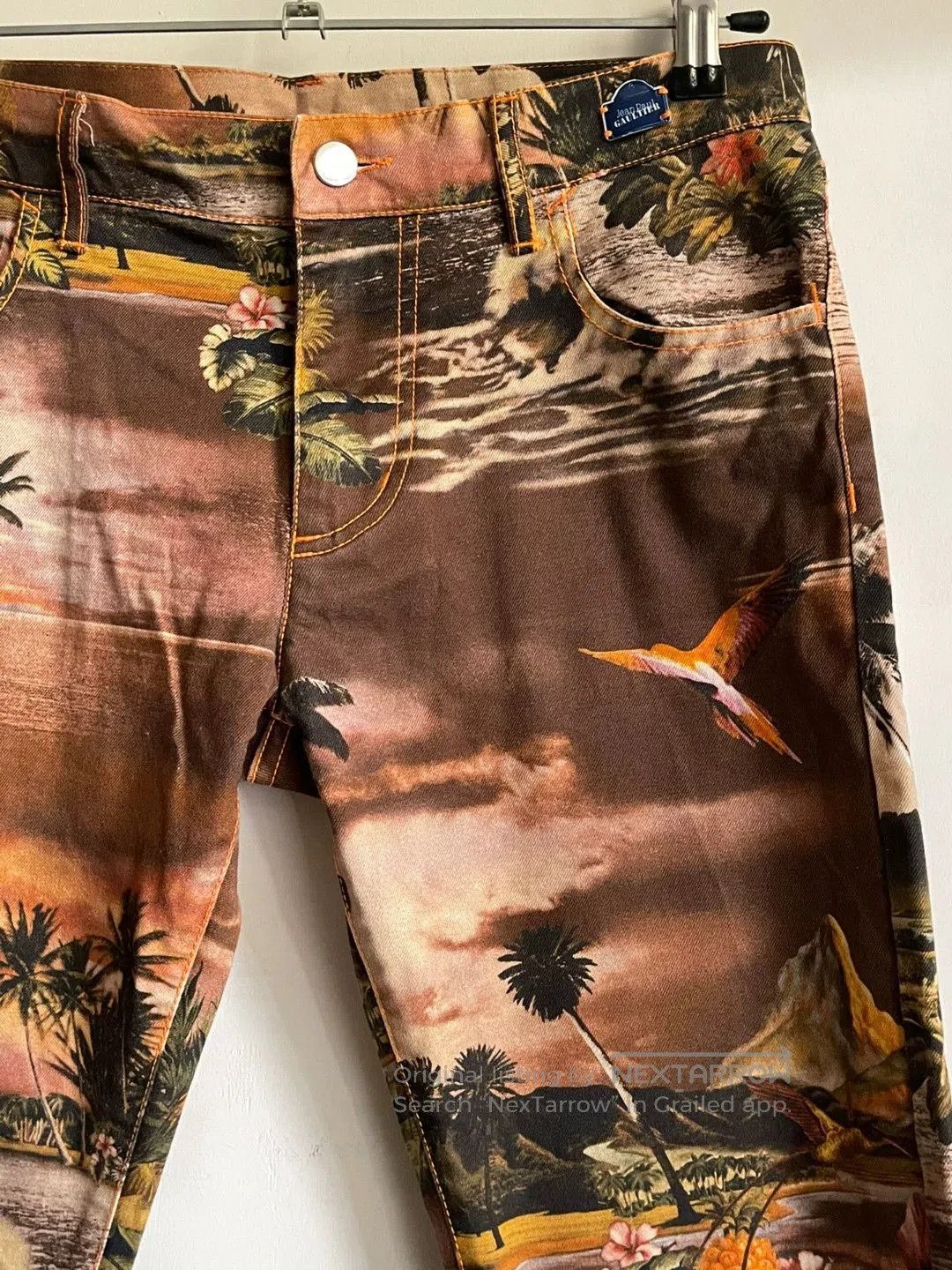 Jean Paul Gaultier Jean Paul Gaultier 12ss Beach Print Jeans. Size US 30 / EU 46 - 4 Thumbnail