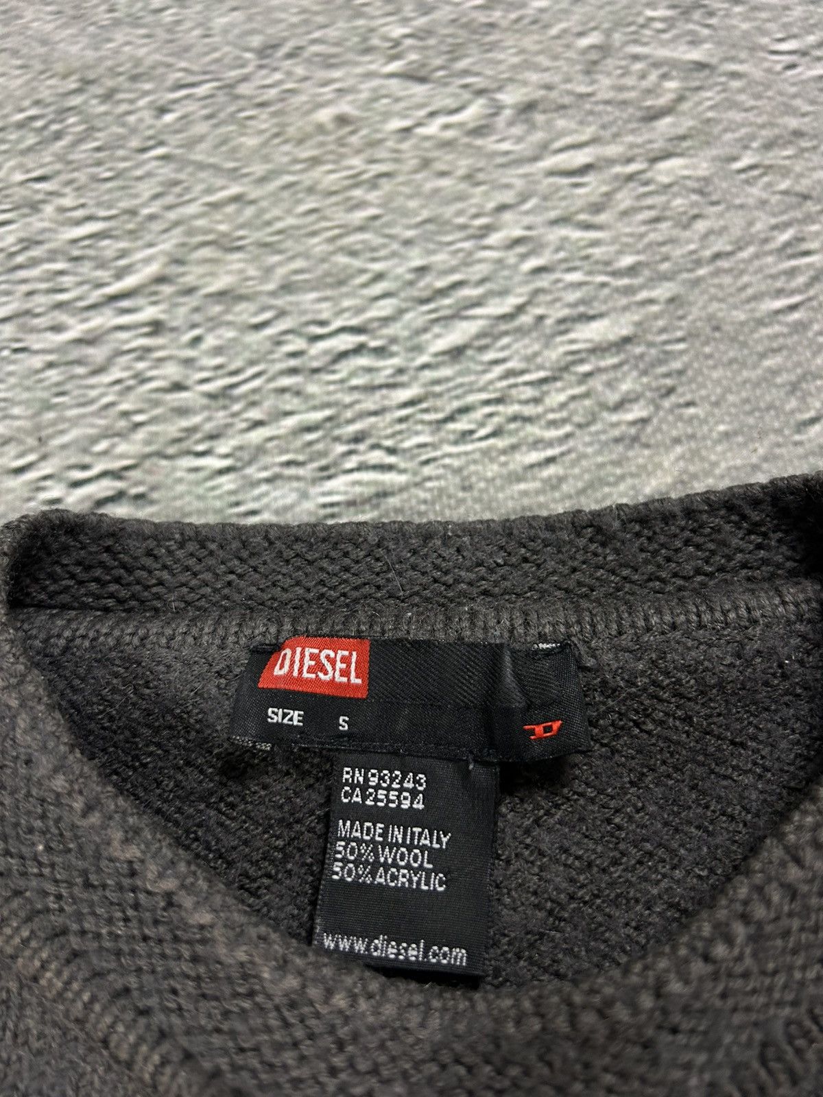 Diesel Diesel vintage sweater big logo grey Y2K Size US S / EU 44-46 / 1 - 3 Thumbnail