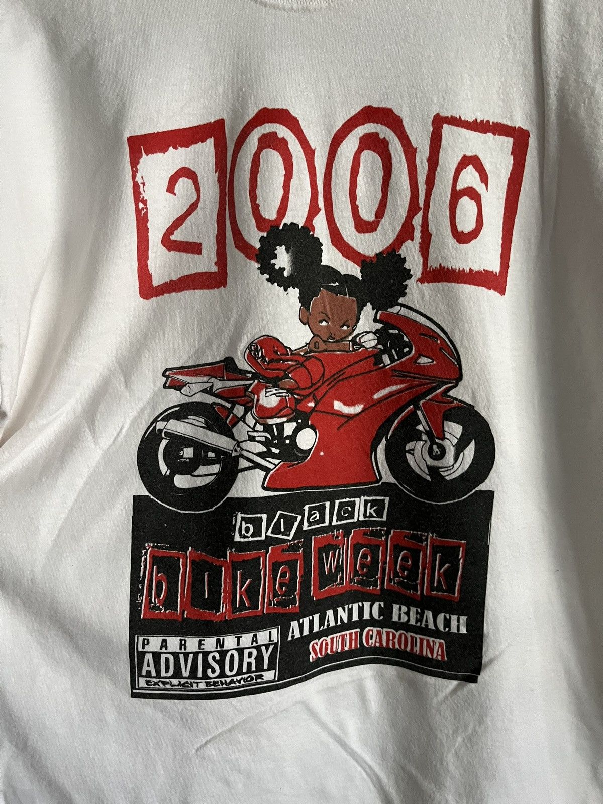 Vintage Vintage 2006 Black Bike Week Tee Size US XL / EU 56 / 4 - 2 Thumbnail