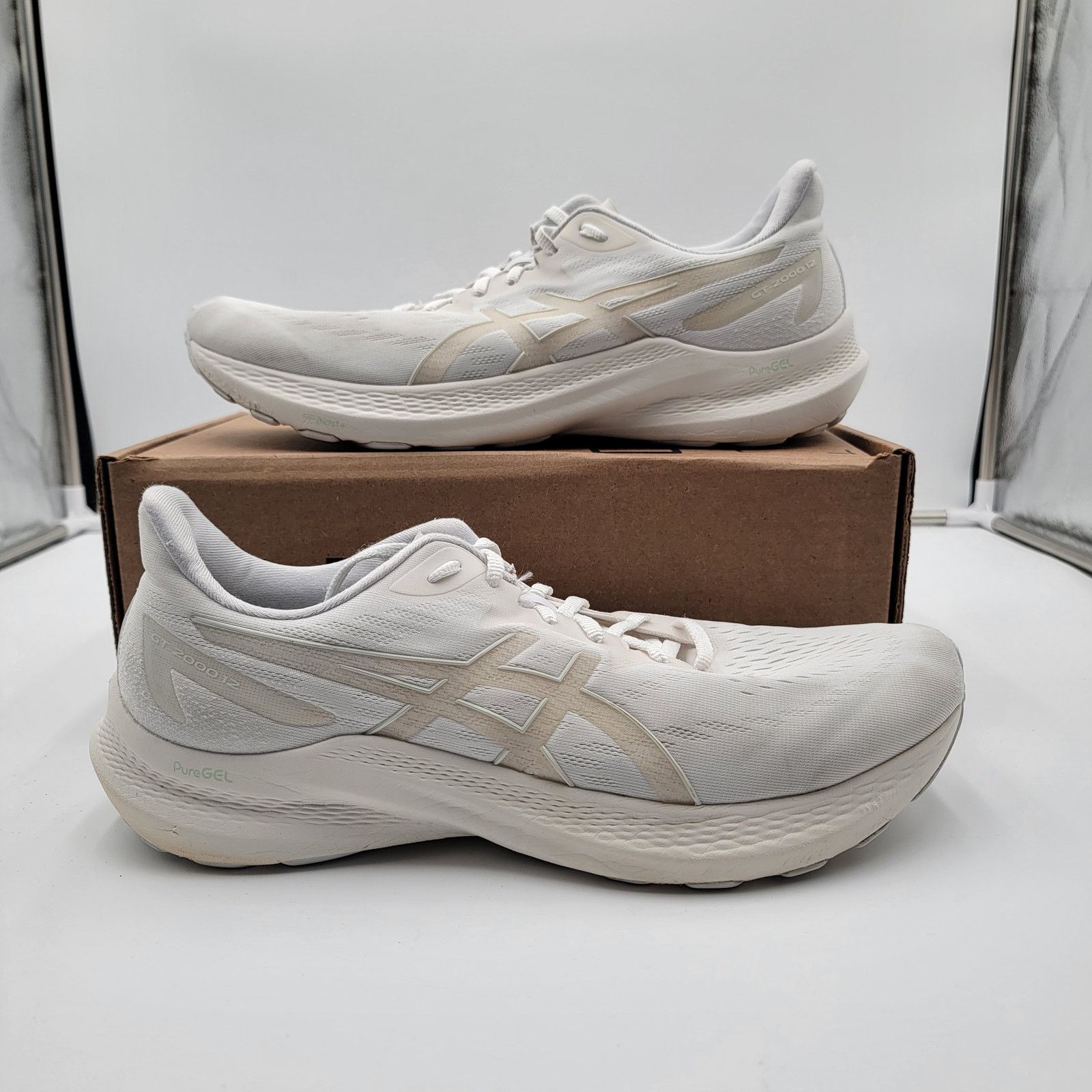 Asics GT 2000 12 'White Off White' Mens Sz 12 1011B691-103