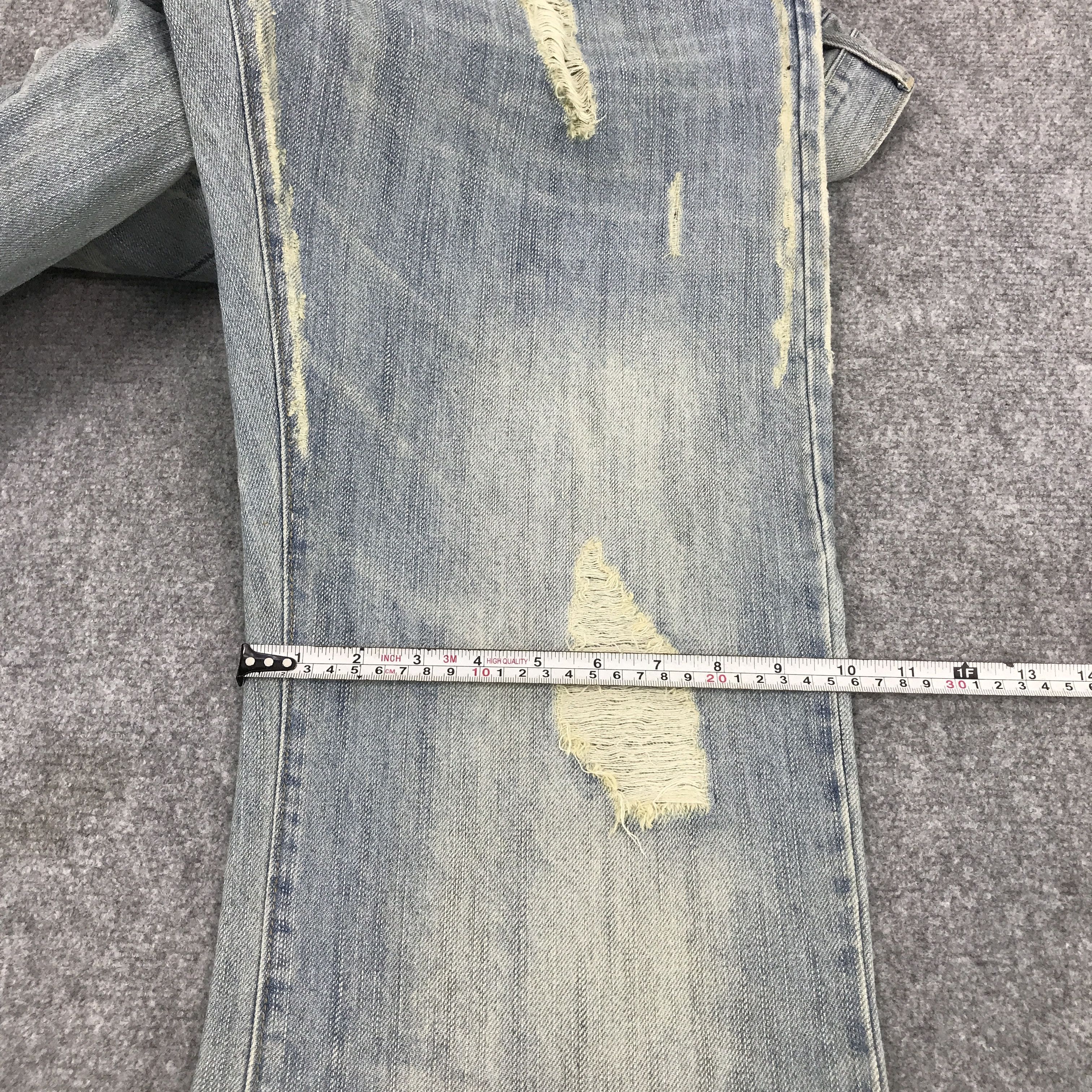 Abercrombie & Fitch × Japanese Brand Baggy Denim abercrrombie and fitch distressed pants Size US 32 / EU 48 - 8 Thumbnail