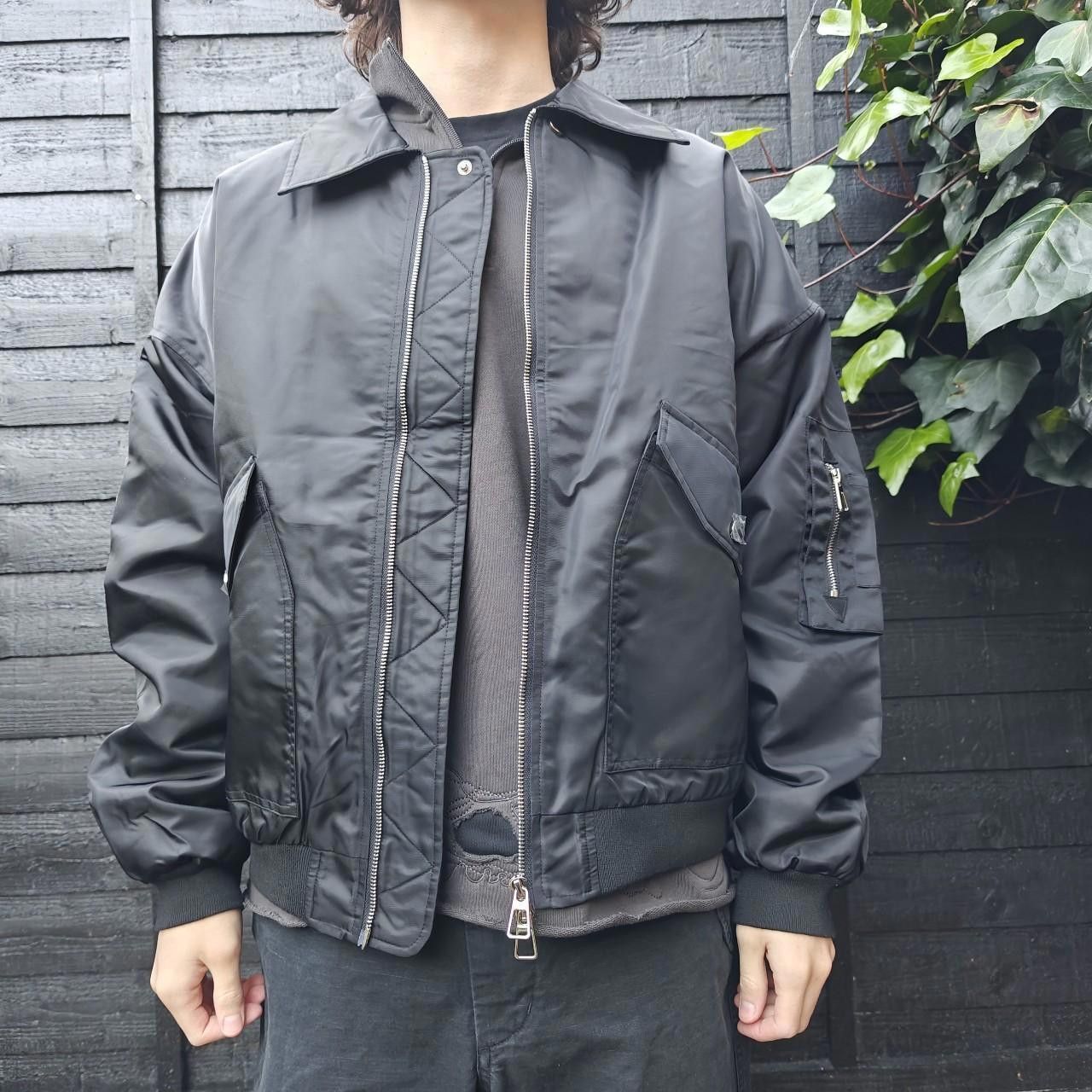 Other Black Technical Backzip Bomber Jacket Size US M / EU 48-50 / 2 - 2 Thumbnail
