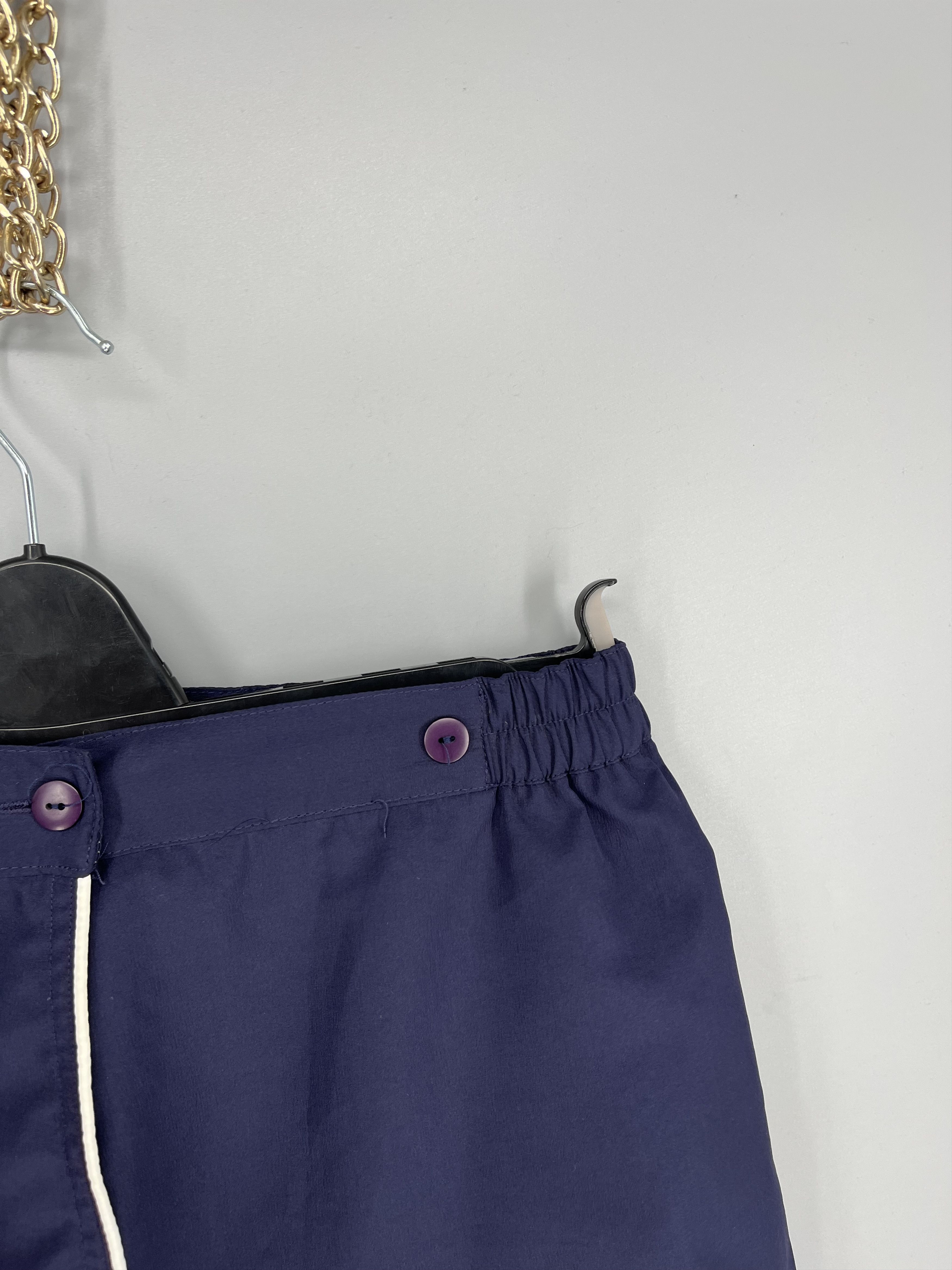 Reebok Vintage Reebok 90s Tennis Skort Navy Wrap Mini Skirt Size 27" / US 4 / IT 40 - 8 Thumbnail