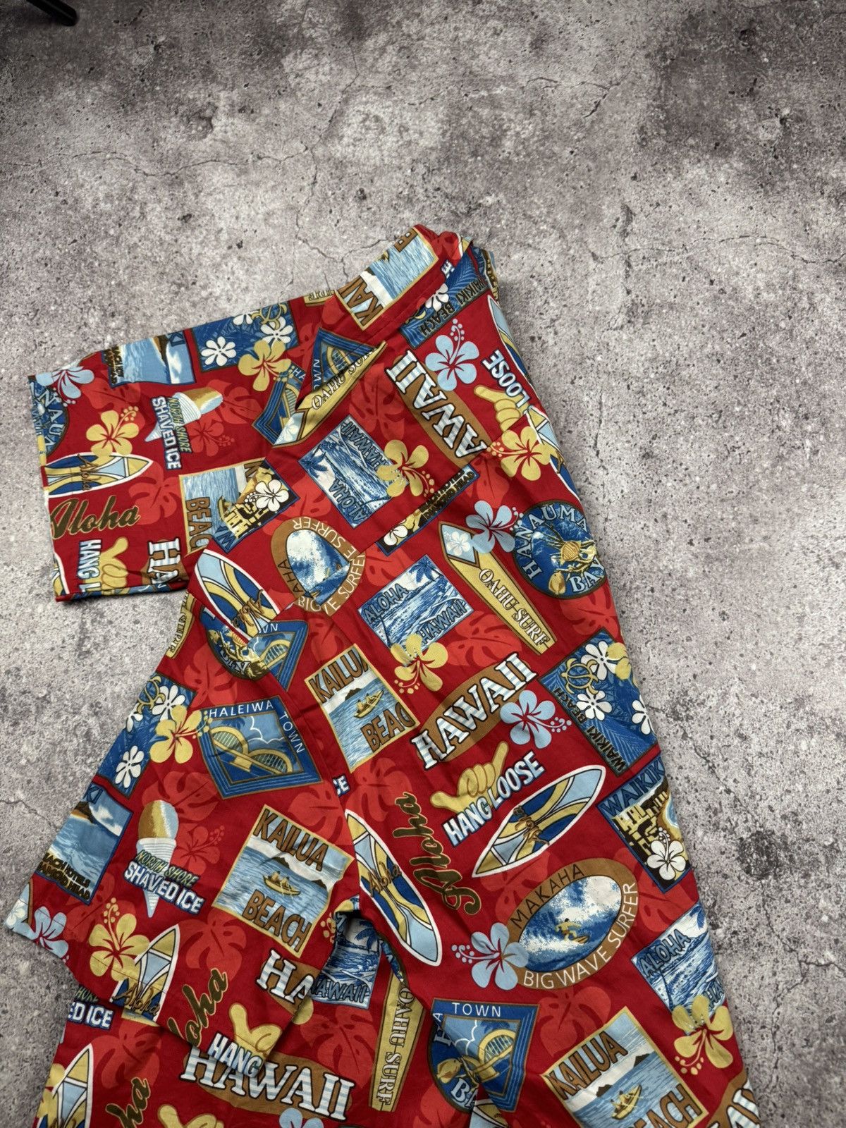 Vintage Vintage Blue Hawaii Aloha Shirt Hawaiian Islands Woody Wagon Size US L / EU 52-54 / 3 - 6 Thumbnail