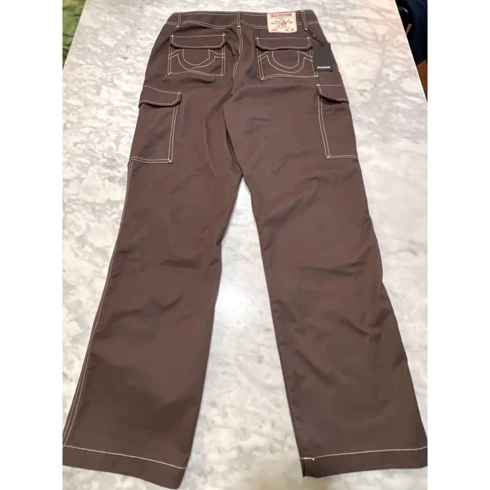 True Religion True Religion Cargo Pants Men's Bracken Brown Size 34 Workwear Style 108335 NWT Size US 34 / EU 50 - 4 Thumbnail
