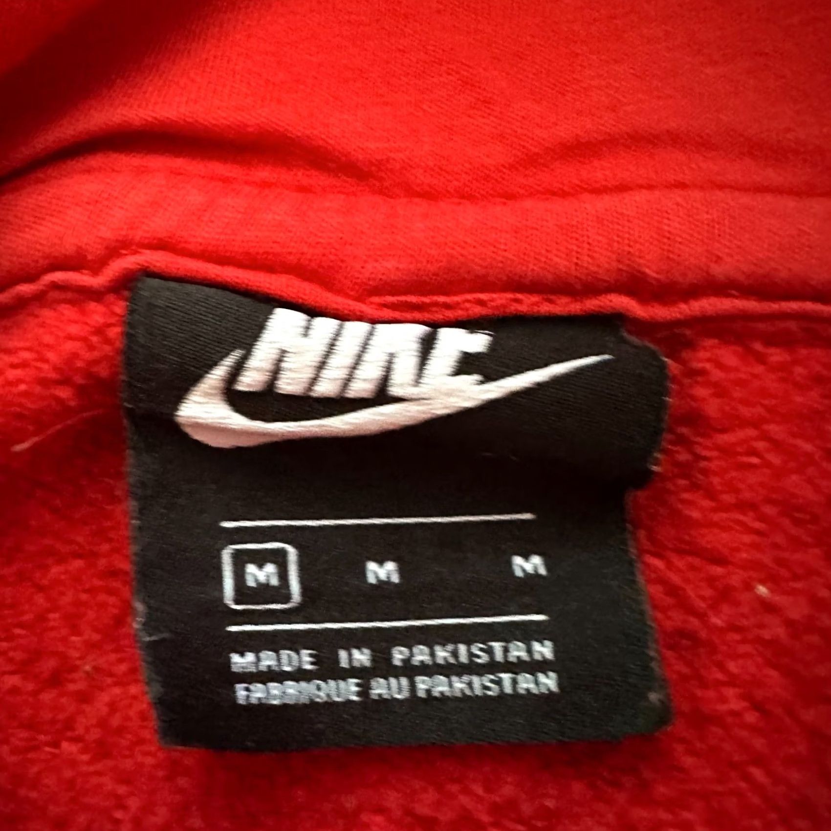 Nike Nike Hoodie Sweatshirt Pullover Red Pockets Mens Medium Just Do It Size US M / EU 48-50 / 2 - 3 Thumbnail