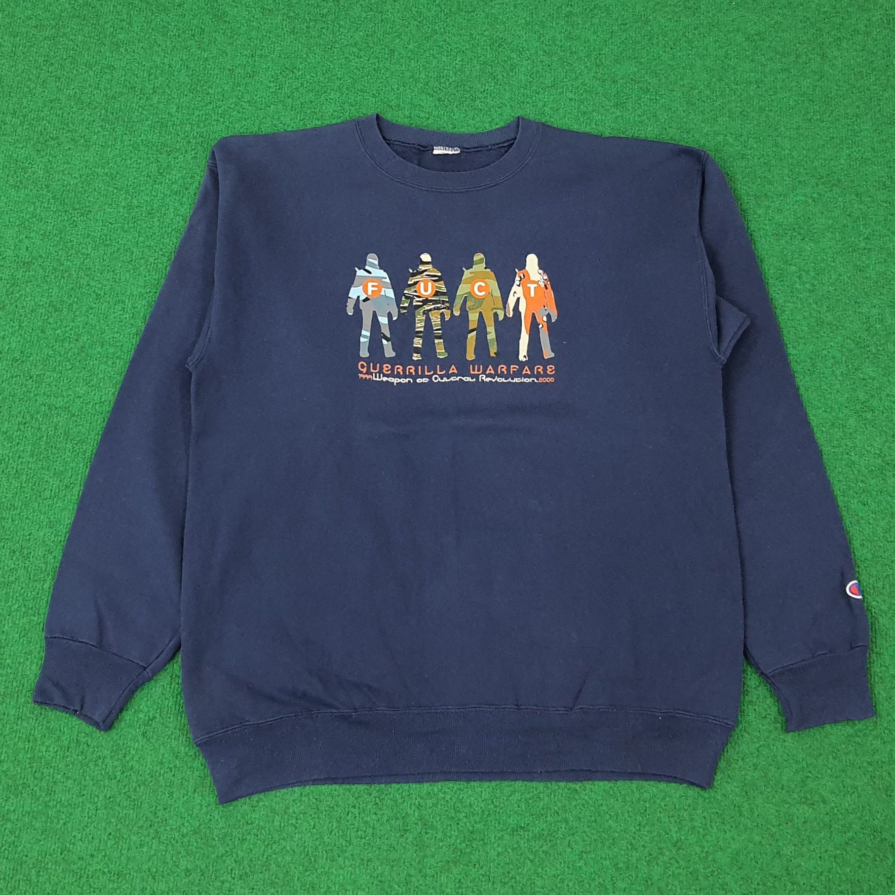 FUCT Vintage FUCT x Champion Streetwear Sweatshirt C240N8 Size US M / EU 48-50 / 2 - 1 Thumbnail