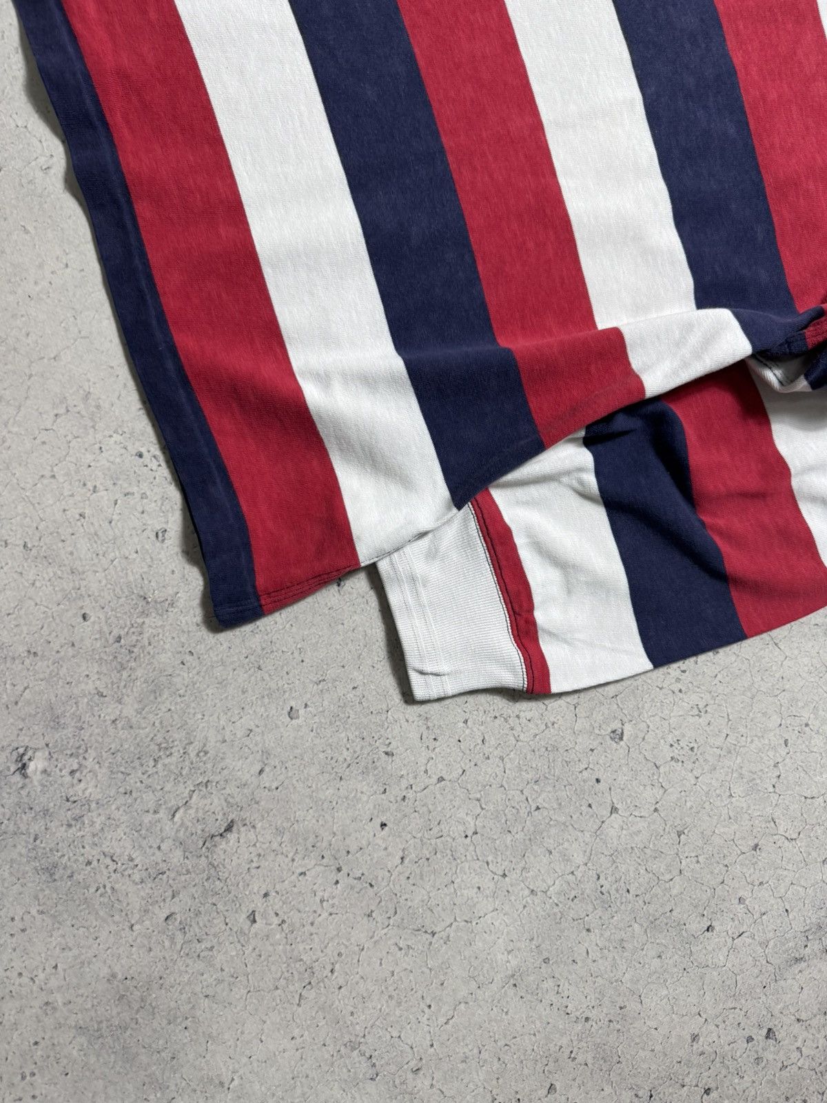 Polo Ralph Lauren Polo Ralph Lauren Striped Vintage Rugby Sweatshirt PRL Size US XXL / EU 58 / 5 - 4 Thumbnail
