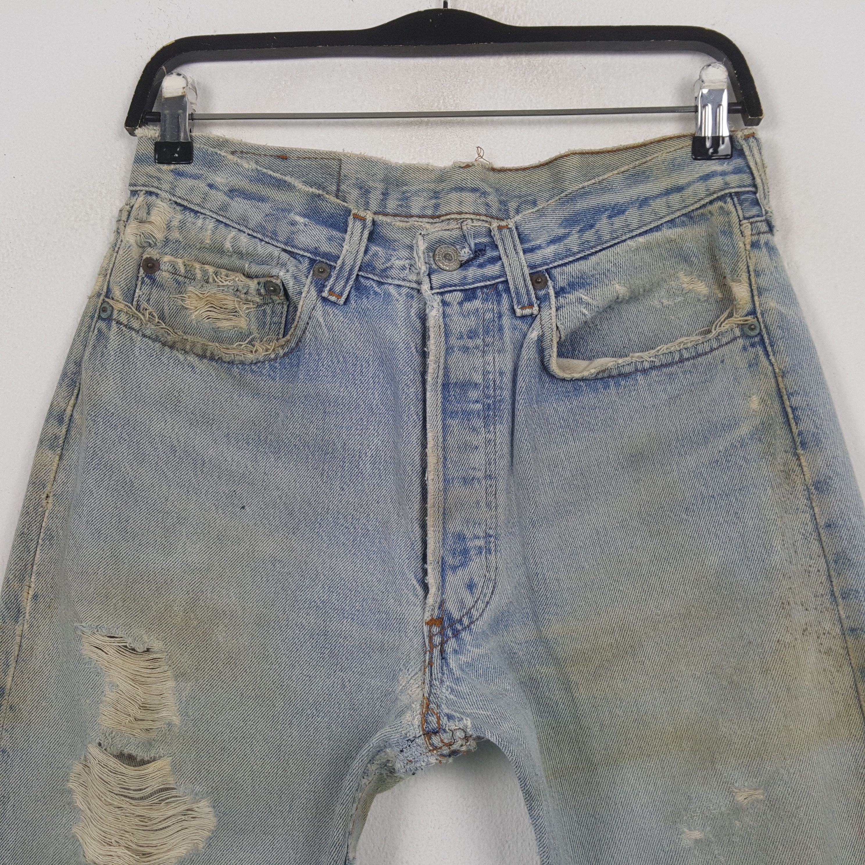 Levi's Levis Streetwear Style Distressed Jeans RR20 Size US 30 / EU 46 - 2 Thumbnail