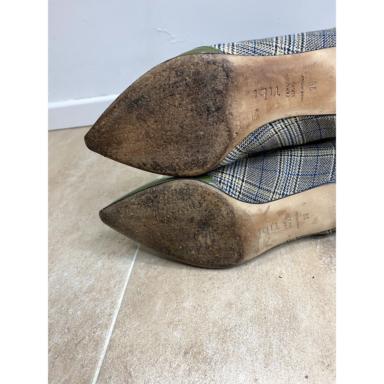 Tibi Tibi “Evin” plaid patent-toe boots Size US 6.5 / IT 36.5 - 5 Thumbnail