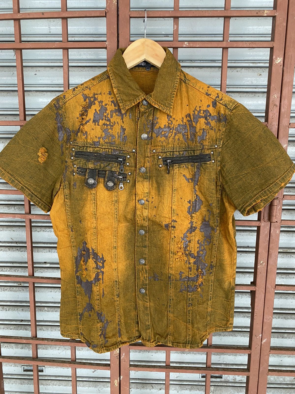 In The Attic Vintage In The Attic Punk Dye button shirt Size US L / EU 52-54 / 3 - 1 Thumbnail