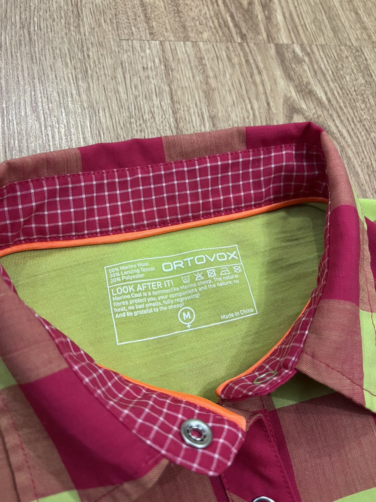 ORTOVOX Ortovox Merino Cool Shirt – Multicolor Plaid – Size M Size US M / EU 48-50 / 2 - 7 Thumbnail