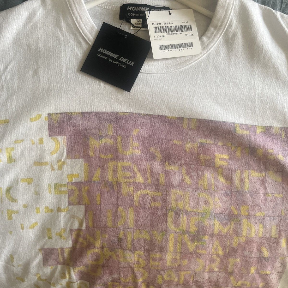 Comme des Garcons Homme × Comme des Garcons Homme Plus Comme des garçons home graphic t shirt NWT Size US M / EU 48-50 / 2 - 2 Thumbnail