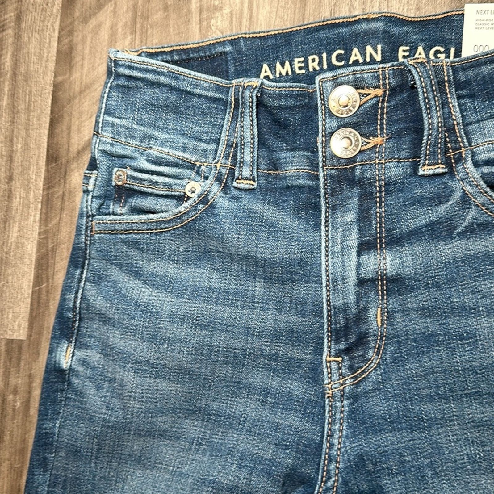 American Eagle Outfitters American Eagle Next Level Cargo Hi-Rise Jegging - 000S Size 24" / US 00 / IT 34 - 6 Thumbnail