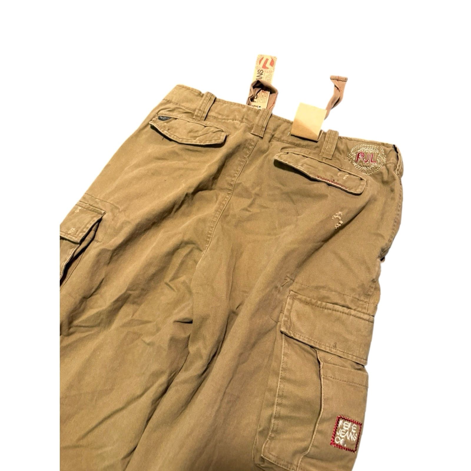 Pepe Jeans VINTAGE Pepe Jeans London CHRIS Convertible Cargo Pants Shorts 34x33 Mocha Baggy Men Cargo Pants 34 Regular Mocha/Khaki Size US 34 / EU 50 - 6 Thumbnail