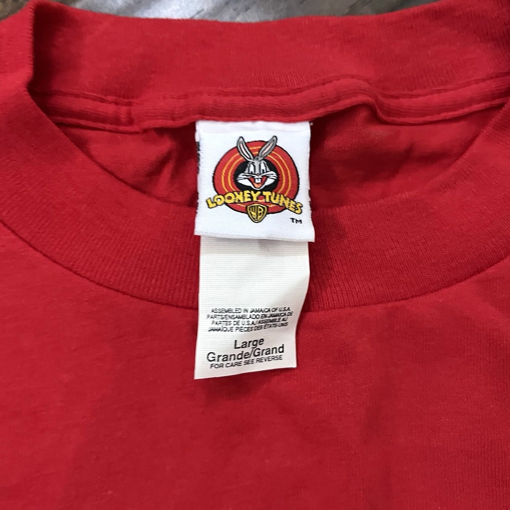 Vintage VINTAGE Tweety Bird Cowboy T-Shirt Large Red Looney Tunes 1997 90s Jerry Leigh Size US L / EU 52-54 / 3 - 3 Thumbnail