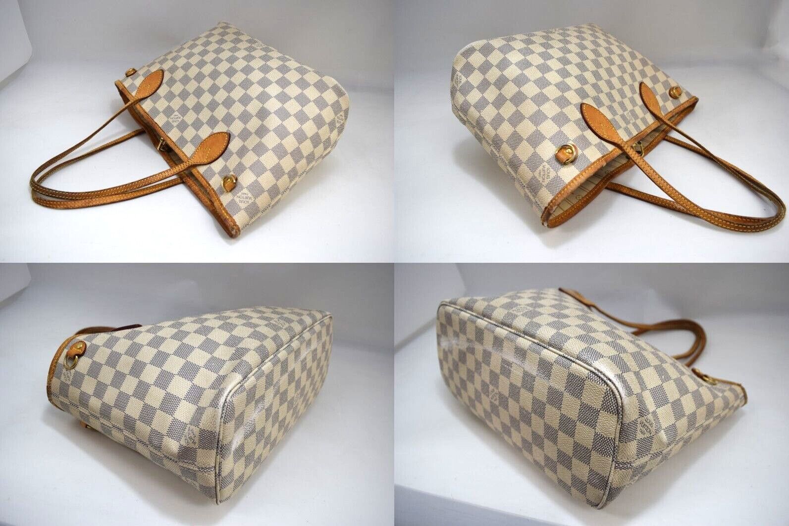 Louis Vuitton Louis Vuitton Neverfull PM Tote Bag Azur N51110 Size ONE SIZE - 3 Thumbnail