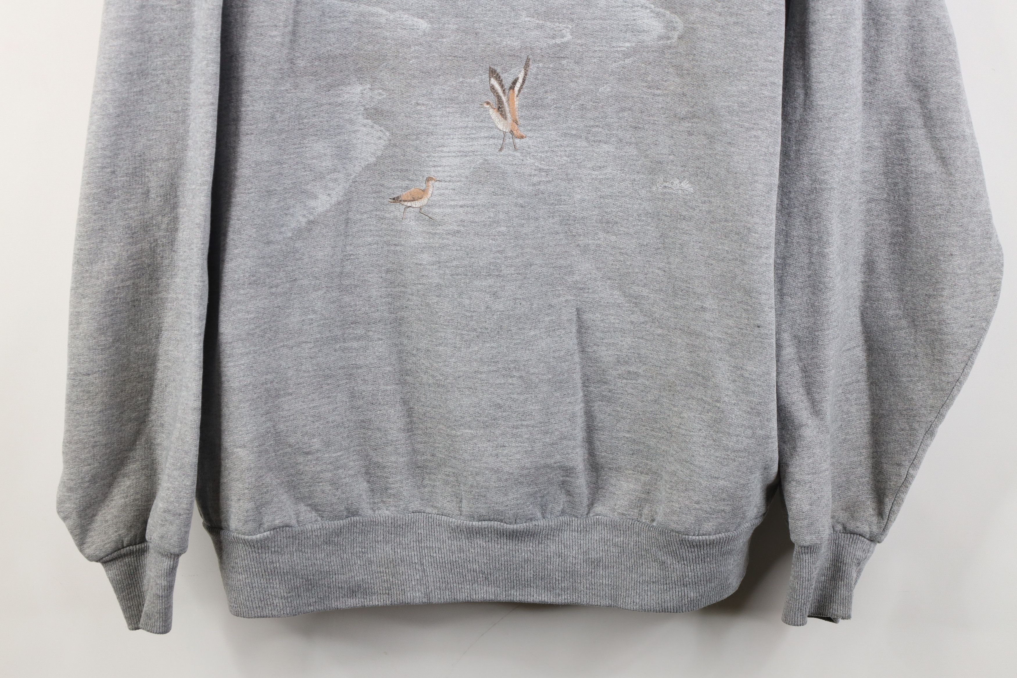 Vintage Vintage 90s Streetwear Layered Bird Lighthouse Sweatshirt Size XL / US 12-14 / IT 48-50 - 3 Thumbnail
