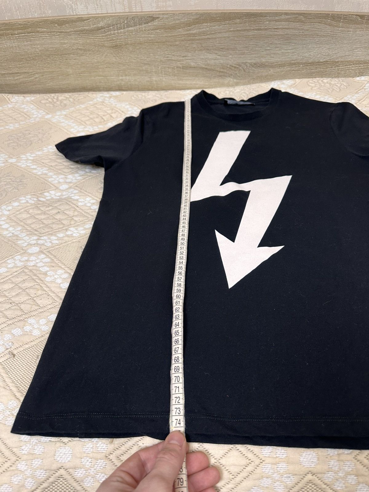 Neil Barrett 🔥 Neil Barrett Arrow Bolt Lightning Big Logo Iconic T Shirt Size US XL / EU 56 / 4 - 10 Thumbnail
