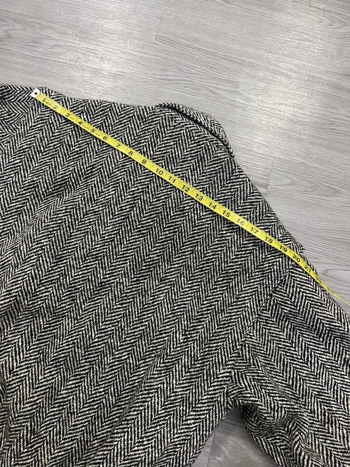 Japanese Brand Vintage Mister Sanwa Herringbone wool dannie bomber jacket Size US M / EU 48-50 / 2 - 14 Thumbnail