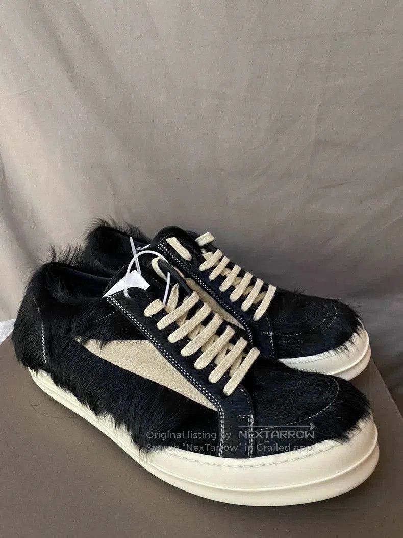 Rick Owens Rick Owens Black Hairy Summer Sneakers Size 44. Size US 10 / EU 43 - 3 Thumbnail