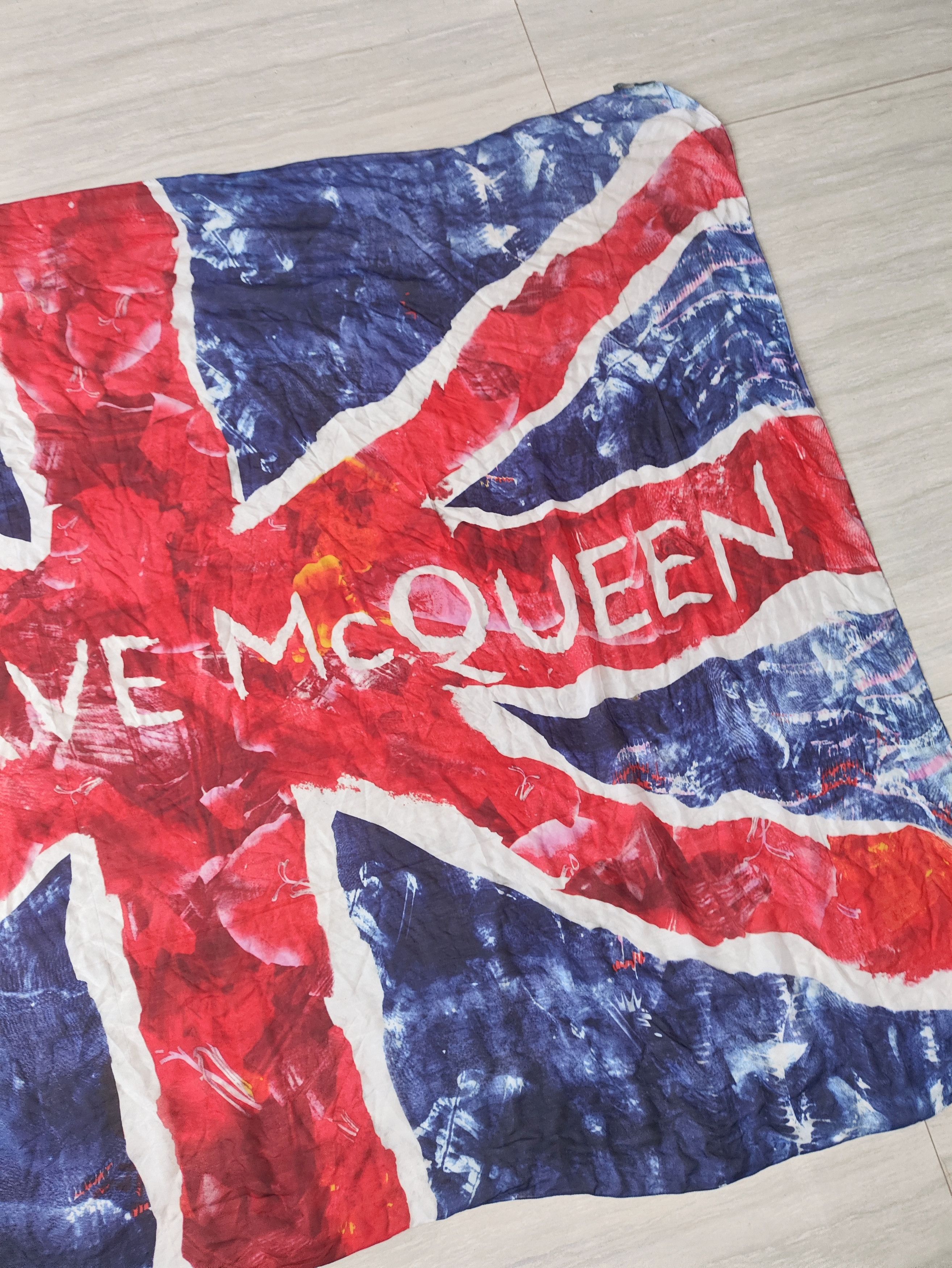 Alexander McQueen AW11 God Save McQueen Union Jack Archive Silk Scarf Size ONE SIZE - 4 Thumbnail