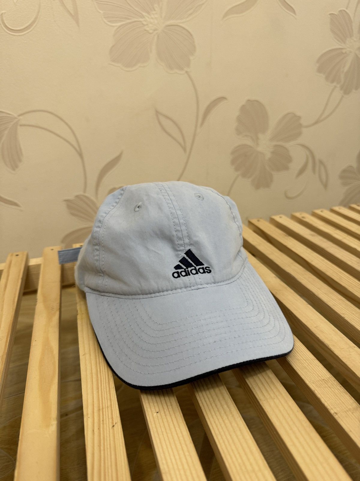 Adidas Adidas headwear vintage y2k blue double logo baseball cap Size ONE SIZE - 3 Thumbnail