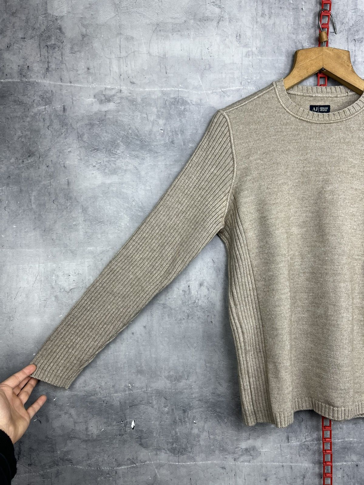 Emporio Armani Vintage Emporio Armani Beige Wool Men’s Sweater Size M Size US M / EU 48-50 / 2 - 3 Thumbnail