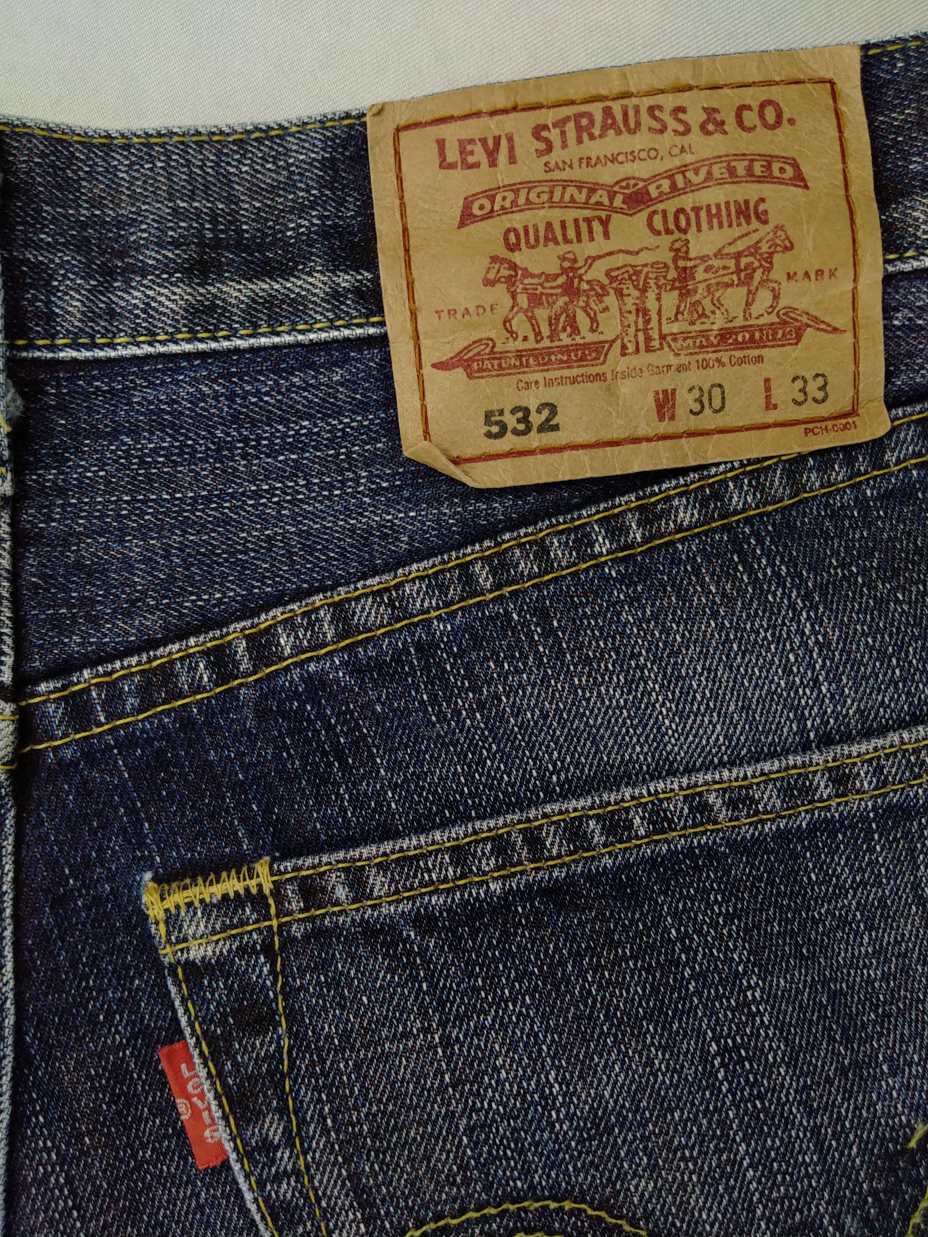 Levi's Distressed Indigo Vintage Levi's 532 30x30 Denim -JG009 Size US 30 / EU 46 - 9 Thumbnail