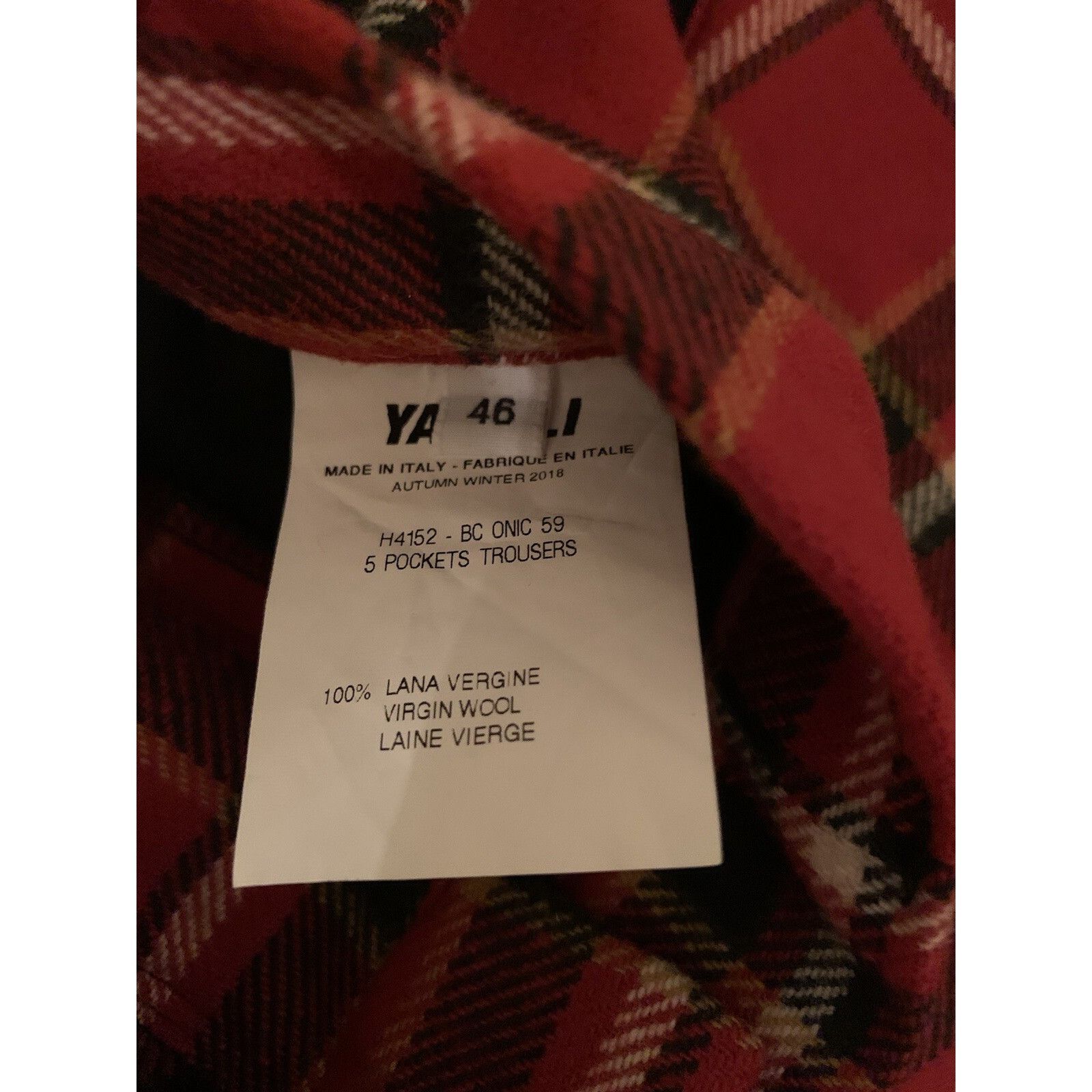 Yang Li Yang Li Red Plaid Tartan Hybrid Wool Trousers 46 Size US 30 / EU 46 - 5 Thumbnail