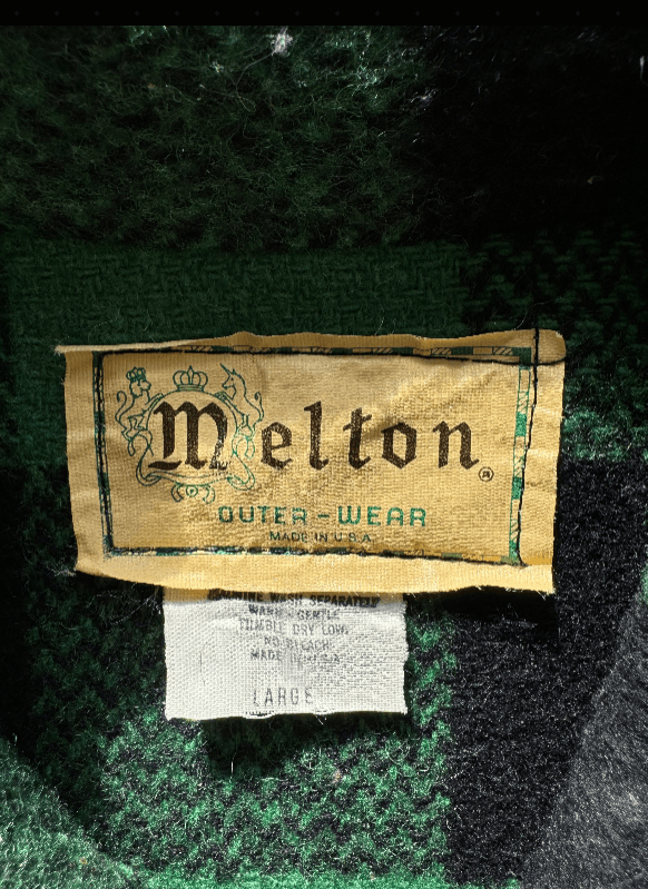 Vtg Melton Whool Jacket (L)