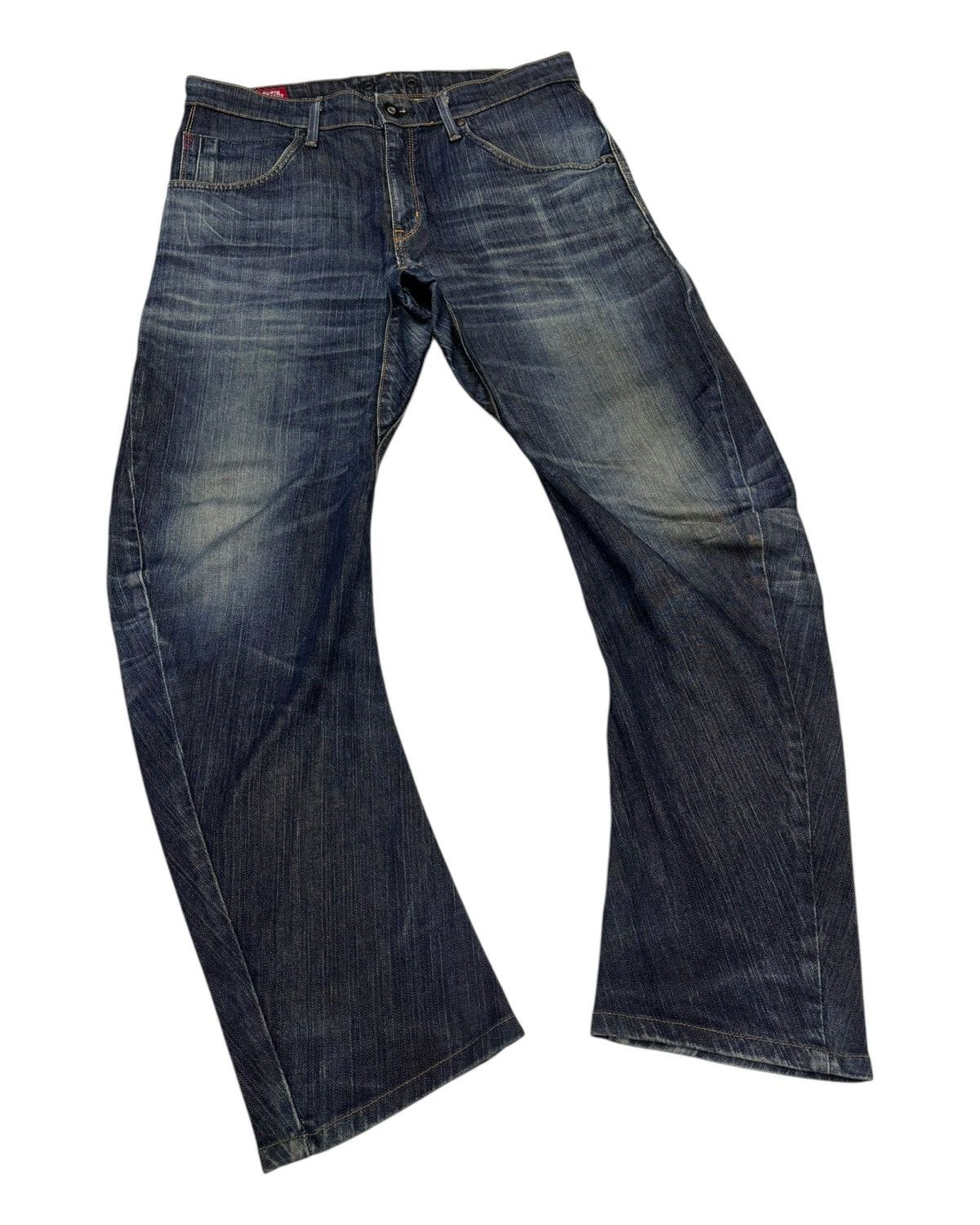 Kapital Edwin Blue Trip Curved Banana Cut Loose Jeans Size US 34 / EU 50 - 3 Thumbnail