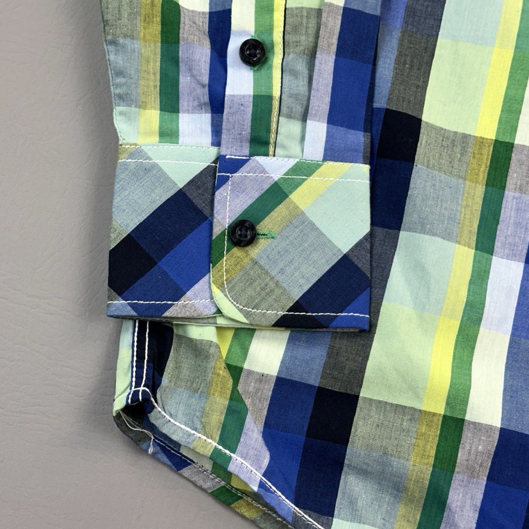 Vintage VINTAGE Mecca Shirt Mens XL Green Plaid Button-Up Embroidered Hip Hop Y2K NWT Size US XL / EU 56 / 4 - 2 Thumbnail