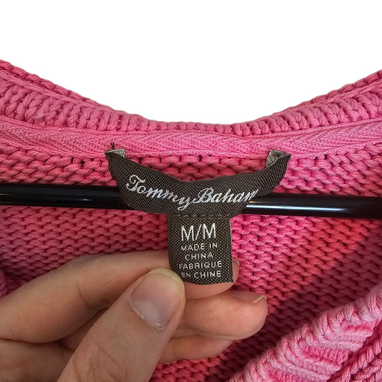 Tommy Bahama Tommy Bahama Womens Cable Knit Sweater Hooded Preppy Classic Size M / US 6-8 / IT 42-44 - 6 Thumbnail