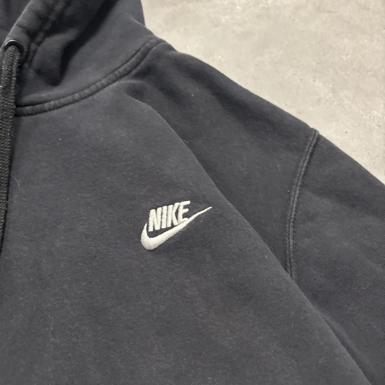Nike × Vintage Crazy Vintage Y2K/2000s Black Nike Streetwear Essential Hoodie! Size US XL / EU 56 / 4 - 5 Thumbnail