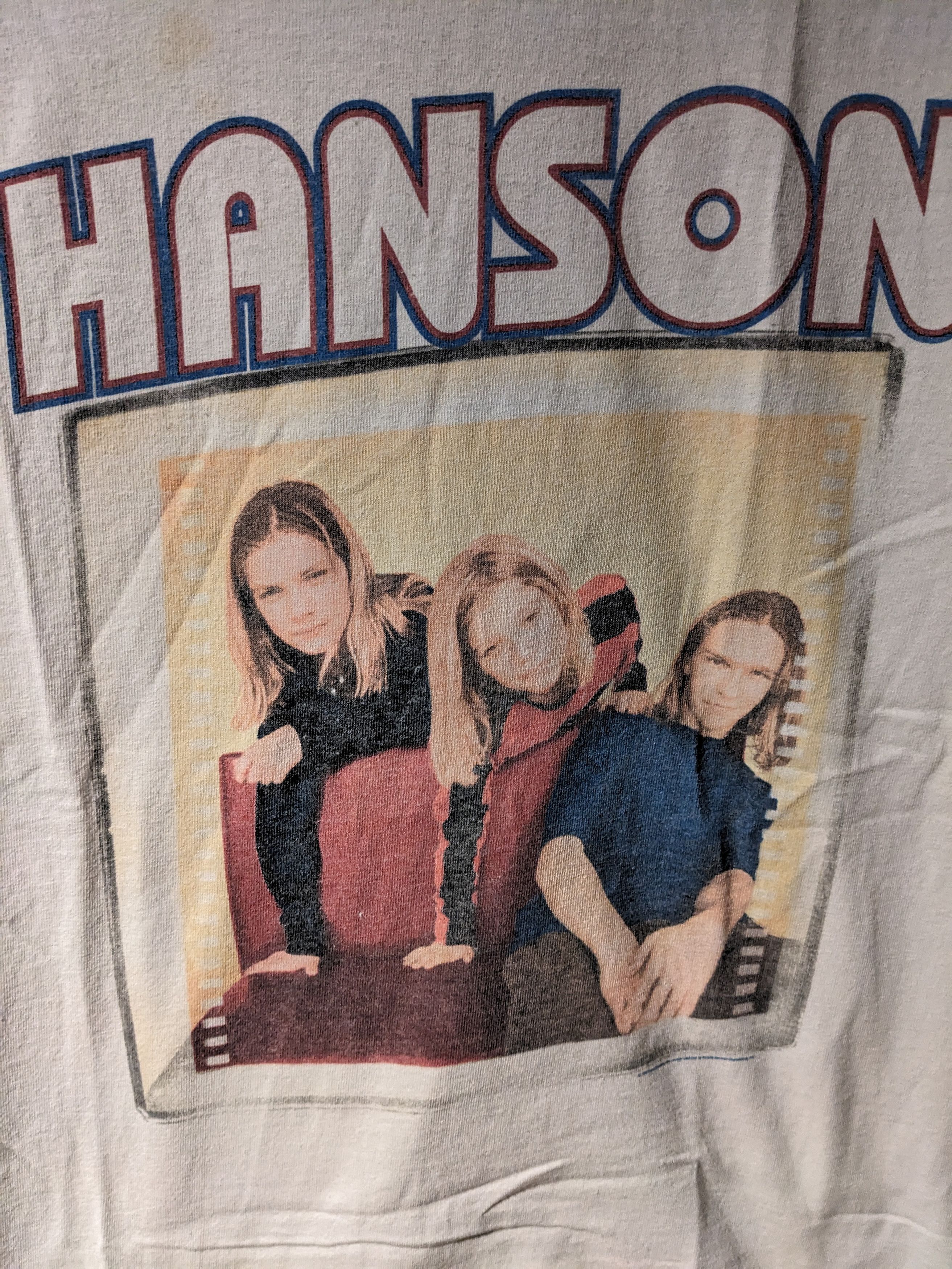 Band Tees × Vintage Vintage 1997 Hanson Polygram Concert Band Tour Small T-Shirt Size US S / EU 44-46 / 1 - 2 Thumbnail